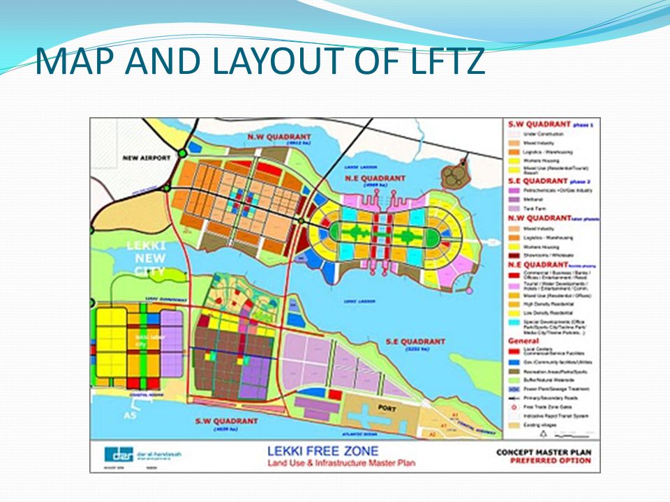 Lekki Free Trade Zone map