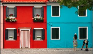 Colourful duplex house design