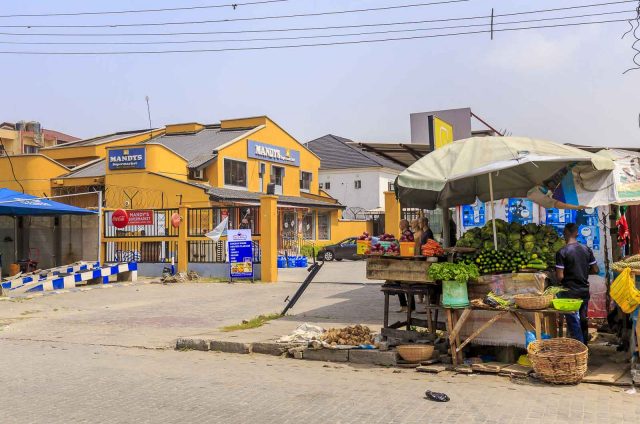 Mandy's Supermarket, Roadside traders, Agungi, Lekki, Lagos