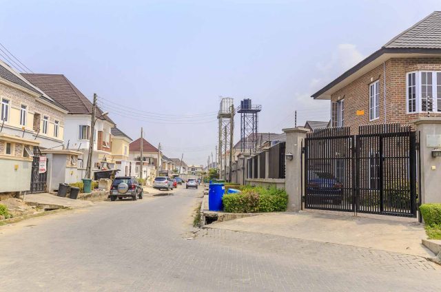 Street in Igbo Efon, Lekki, Lagos